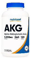 Suplemento Nutricost Akg Ácido Alfa Cetoglutárico 1.000 Mg - Imagem 2