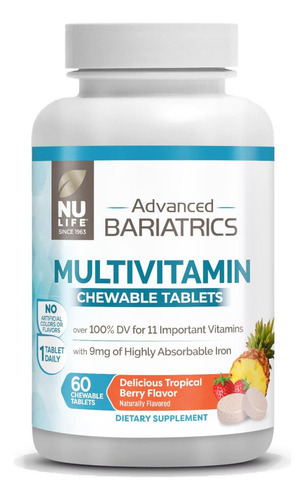 Comprimidos Mastigáveis ??multivitamínicos Bariátricos Avanç