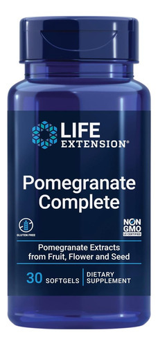 Life Extension Romã Completa, Extrato De Frutas, Flor, Extra