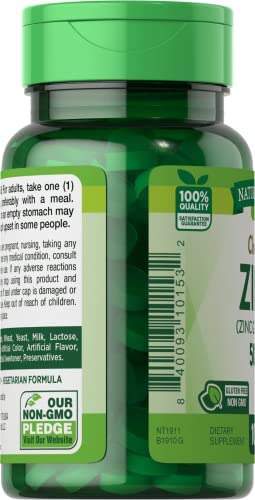 Natures Truth Zinco Quelatado 50mg | 100 Comprimidos | Supl - Imagem 3