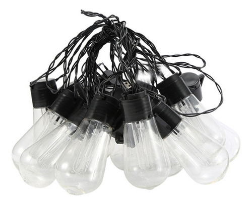 7m 20led Solar Water Drop Bulb String Luzes De Natal - Imagem 4