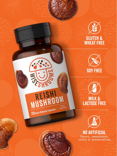 Cápsulas De Cogumelo Carlyle Reishi 5000 Mg | Contagem 120 | - Imagem 5
