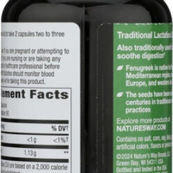 Natures Way Semente De Feno-grego, 180 Ct