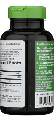 Natures Way Semente De Feno-grego, 180 Ct