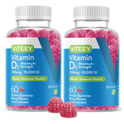 Gomas De Vitamina D3 10.000 Ui 250mcg Força Máxima Vit D Ma