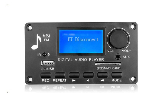 Módulo De Áudio Usb Tf Usb Fm Rádio De Carro 12v 5.0 Wma - Imagem 4