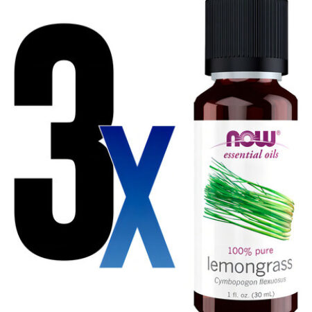 Óleo De Capim Limão 30ml Now Foods Lemongrass Oil Puro 3un - Imagem 2