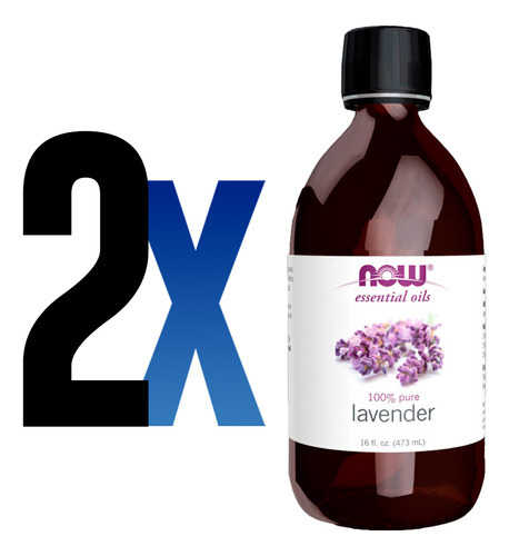 Óleo De Lavanda Now Foods Lavender 473ml Puro Importado 2un - Imagem 2
