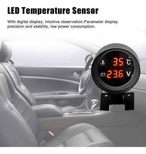 De 12.0v/24v Medidor De Temperatura Da Água Do Carro - Imagem 6