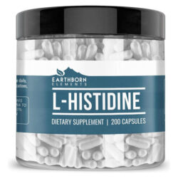 Earthborn Elements L-histidina 200 Cápsulas, Pura E Não Dilu