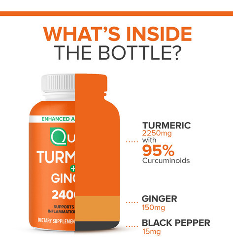 Suplemento Qunol Turmeric Curcumin 2400mg Com Pimenta Preta - Imagem 8
