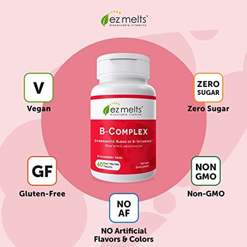 Vitamina B-12 Marca Ez Melts, 360 Mcg, 60 Comprimidos - Imagem 2