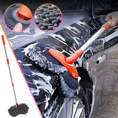 Kit De Esfregão De Limpeza Pesado Retrátil Automotivo, Esfre - Imagem 4