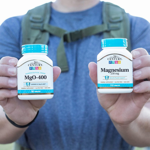 Comprimidos De 400 Mg De Mgo Do Século 21, Contagem De 90, S - Imagem 5