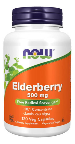 Now Foods Supplements, Sabugueiro (sambucus Nigra) 500 Mg, C