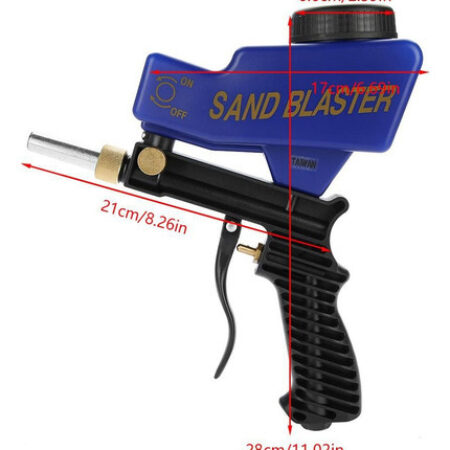 Pistola De Jato De Areia Pneumática Anti-ferrugem Tipo Gravi - Imagem 2