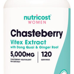 Suplemento Nutricost Chasteberry Para Mulheres 120 Cápsulas