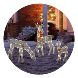 Decoração De Natal Elk Led Garden Lights