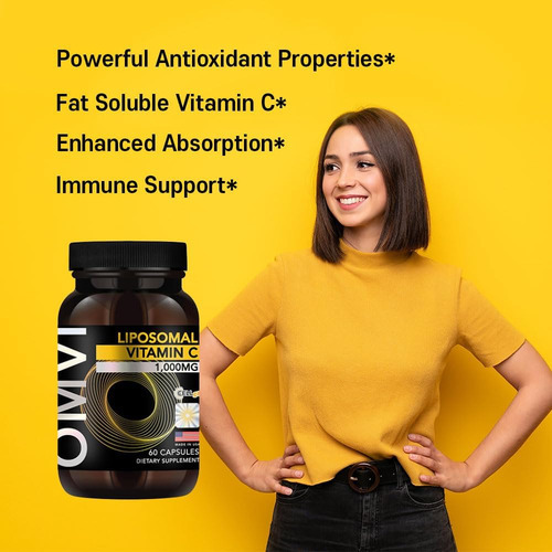 Fórmulas Omvi, Vitamina C Lipossomal 1.000 Mg, Ácido Ascórbi - Imagem 3
