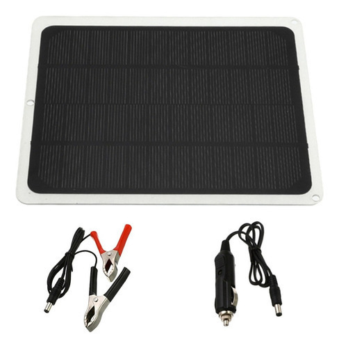 * Carregador Solar De 12 Volts 20 Watts Para Baterias 12v