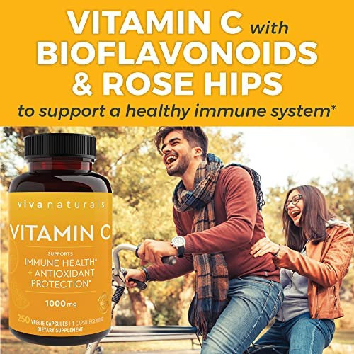 Viva Naturals Vitamina C 1000mg - Suplementos De Vitamina C - Imagem 4