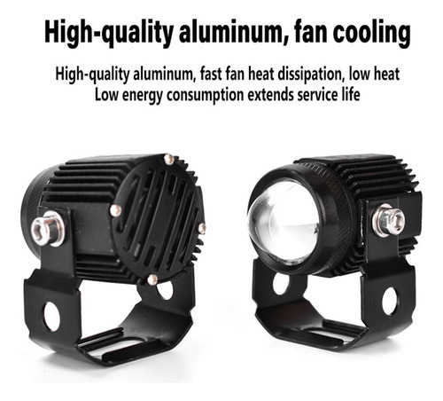 Farol Led De Mini Projetor Universal Para Motocicleta 12v - Imagem 5