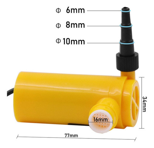Mini Bomba De Água 12v Us Adapter Plug, Tamanho Pequeno, Lev - Imagem 4