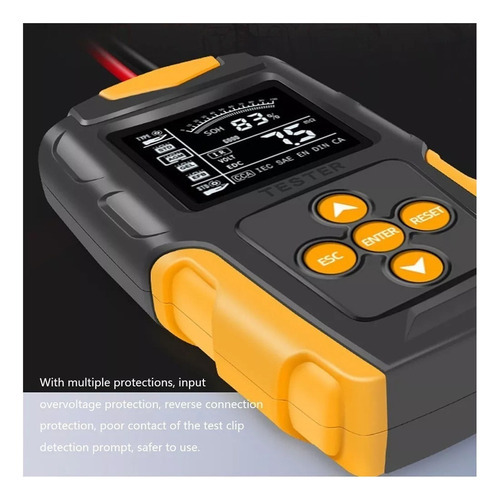 . Analisador De Bateria Lcd Digital 12v/24v - Imagem 6