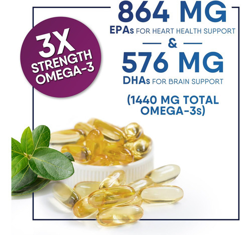 Óleo De Peixe 2.400 Mg Com Ômega-3, Epa E Dha - Suplemento D - Imagem 5