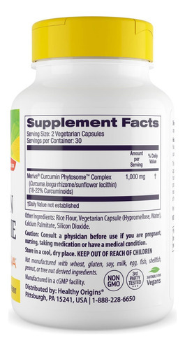 Origens Saudáveis ??curcumin Phytossoma (com Meriva Sf) 500 - Imagem 4