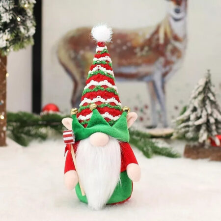 2 Peças Enfeite De Boneca Elfo Sem Rosto Natalino - Imagem 7