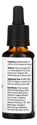 Ear Oil Óleo Ouvido Now Foods 30ml Importado - Imagem 3