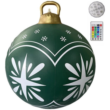 Enfeites De Bola Decorados De Natal Infláveis De Pvc Grandes - Imagem 6