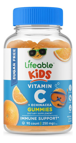 Vitamina C Sem Açúcar Para Crianças - 250 Mg - Com Equinácea