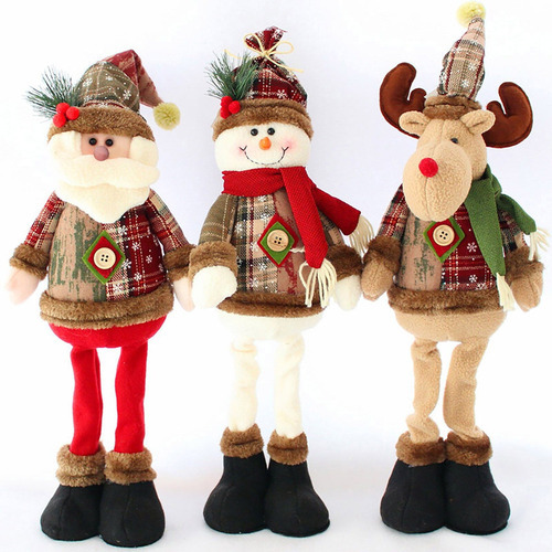 Decorações De Natal Decoração De Boneca Retrátil Interna