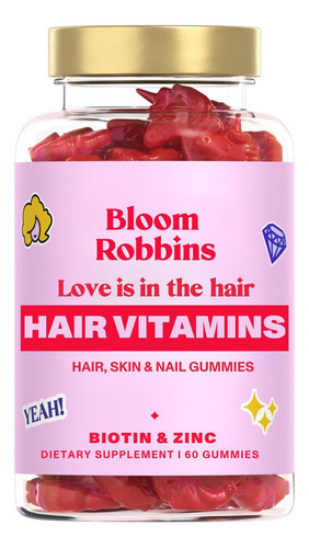 Bloom Robbins 60 Gomas De Cabelo Para Vitaminas De Crescimen