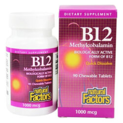 Fatores Naturais, Vitamina B12 Metilcobalamina 1000 Mcg, Sup
