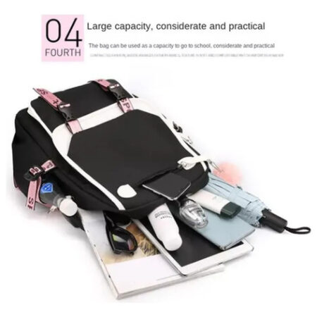 Mochila De Grande Capacidade 2024 New Series Stitch W1 - Imagem 9