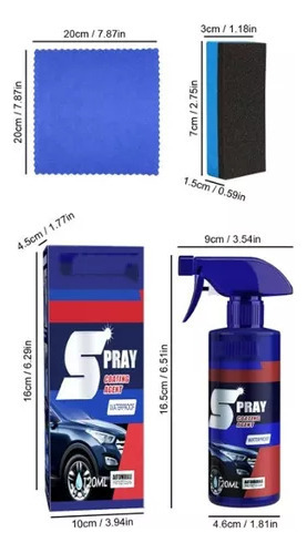 2 Peças De Spray De Polimento De Cera De Carro De Cerâmica S - Imagem 3