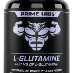 Cápsulas De Glutamina Prime Labs L 600mg - Suporta Força, Re