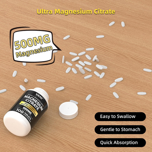 Citrato De Magnésio 500mg 100 Comprimidos- Vegan Seguro, Alt - Imagem 5