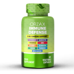 Suplemento Orzax 9 Em 1 Immune Defense Booster 60 Cápsulas
