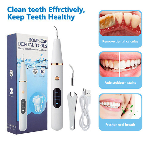 Aparelho Limpeza De Placa E Tártaro Remove Limpa Dentes - Imagem 3