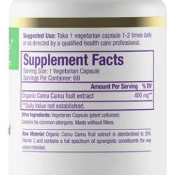 Ervas Do Paraíso, Extrato Orgânico De Camu Camu, 400 Mg, Ric