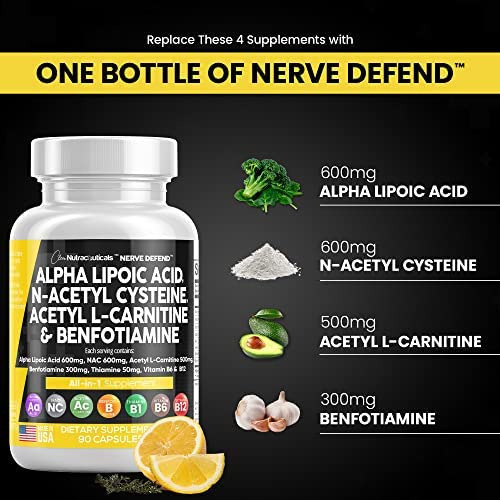 Ácido Alfa Lipóico 600 Mg N-acetil Cisteína 600 Mg Acetil L - Imagem 4