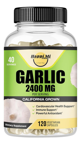 Cápsulas De Alho Mi Nutrition 2400 Mg - Feito Com Bulbos De