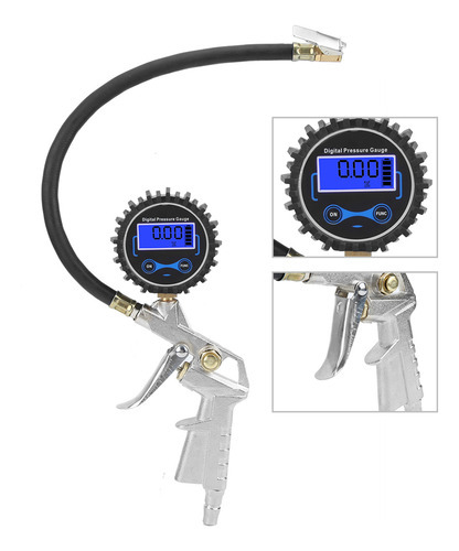 Inflador De Pneu Pneumático Digital De 0-200 Psi Para Carro - Imagem 2