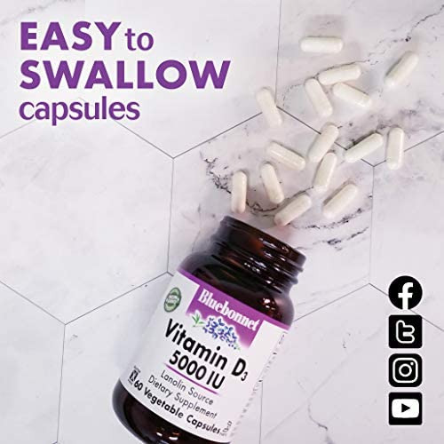 Cápsulas Vegetais De Vitamina Diu Bluebonnet, Contagem De 1 - Imagem 4
