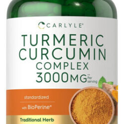Suplemento De Curcumina E Cúrcuma Carlyle | 3000mg 180 Cápsu