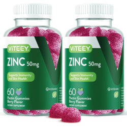 Gomas De Zinco 50mg Para Suporte Imunológico Saudável - Par